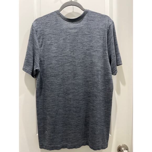 Lululemon Gray Vent Tech Short Sleeve Activewear Top Sz L - Picture 4 of 5